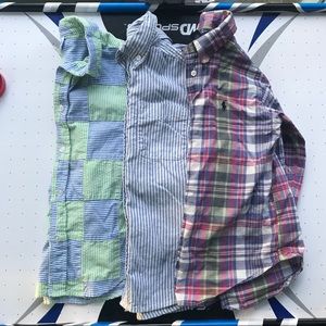 Bundle of 3 boys button down shirts size 6
